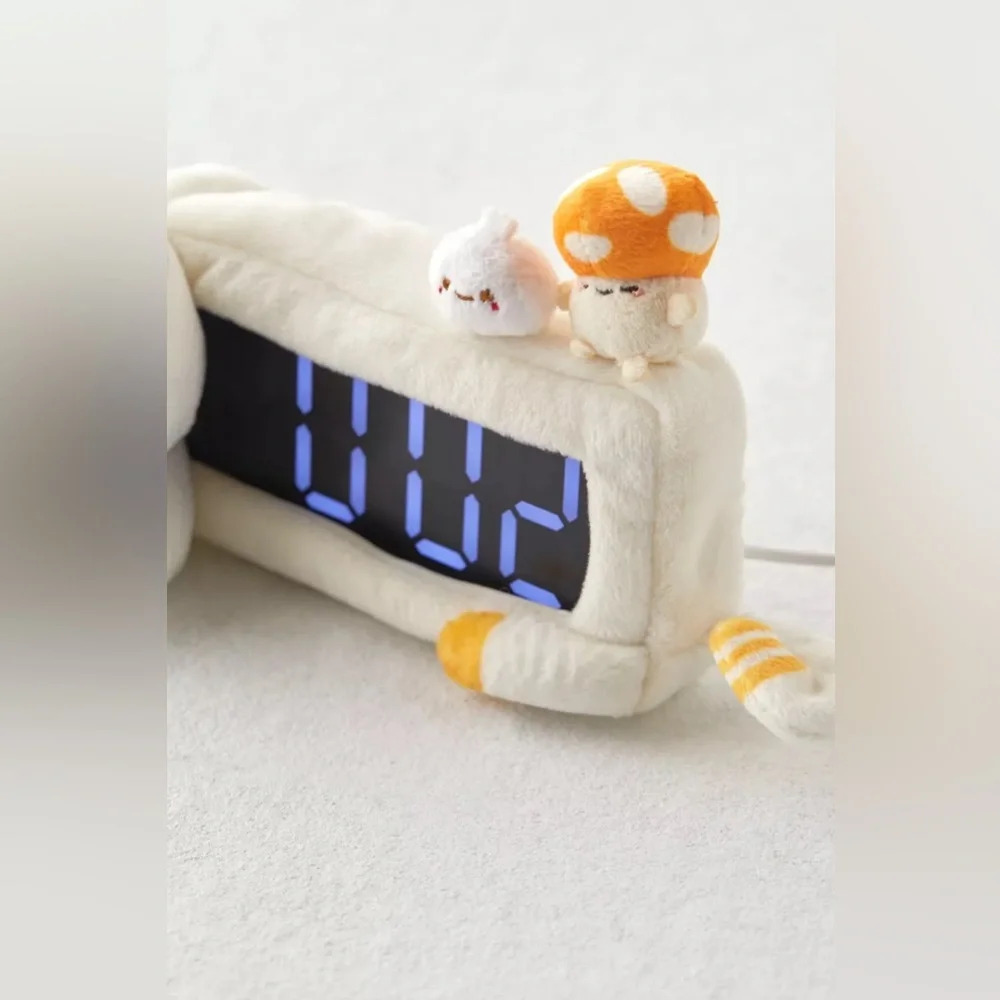Smoko Cat Plushie Clock, NWT - Picture 2 of 4